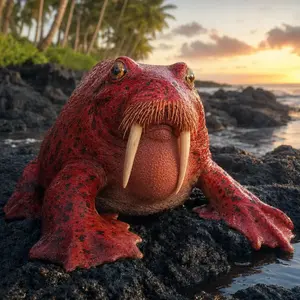 Strawberry frog + Walrus